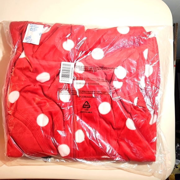 ❤️NWT VINTAGE TORRID PAJAMA MINNIE MOUSE EARS ONESIE ZIP FRONT HALLOWEEN COSPLAY - Picture 5 of 9